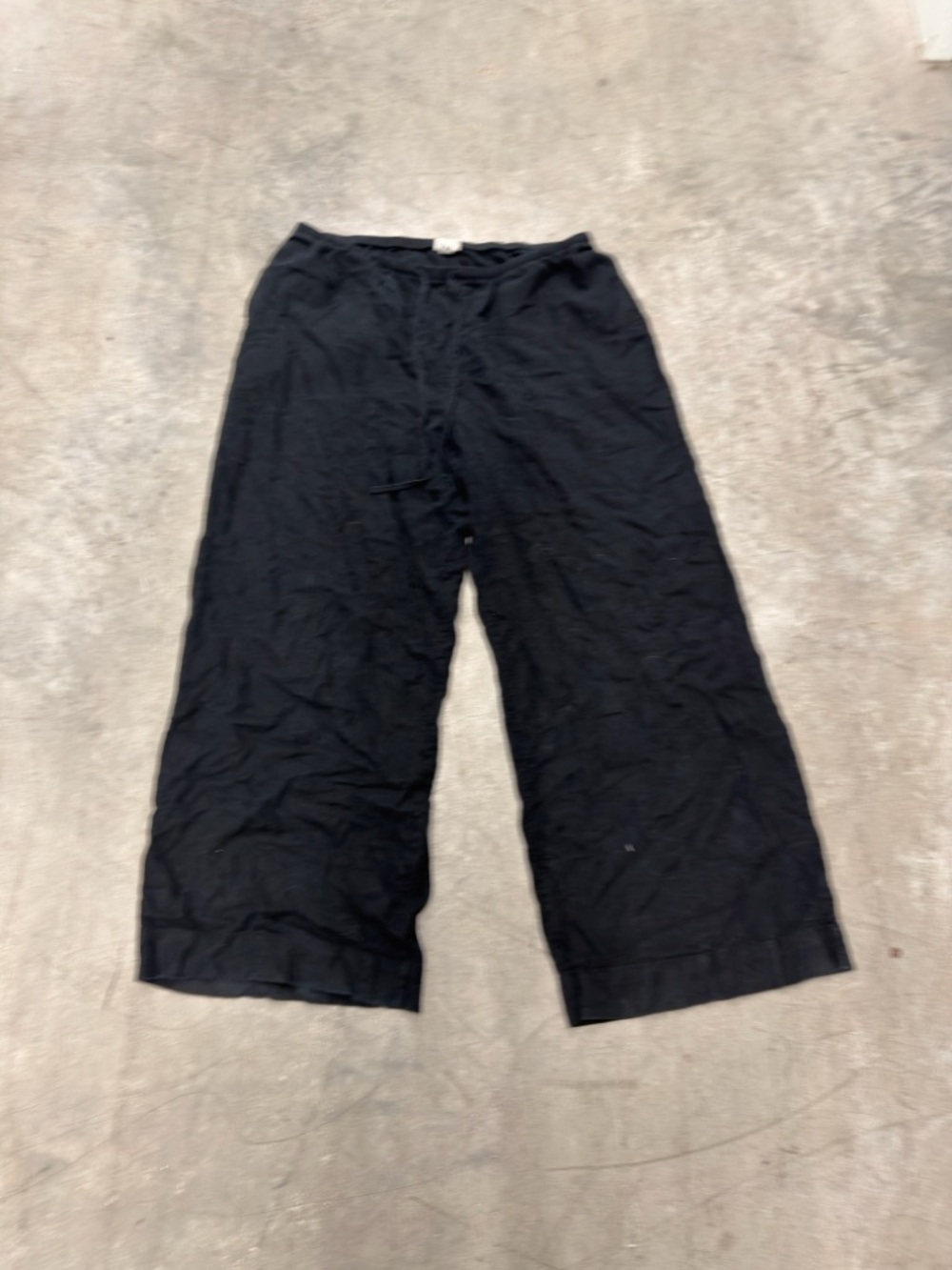 a new day Black Wide-Leg Drawstring Pants